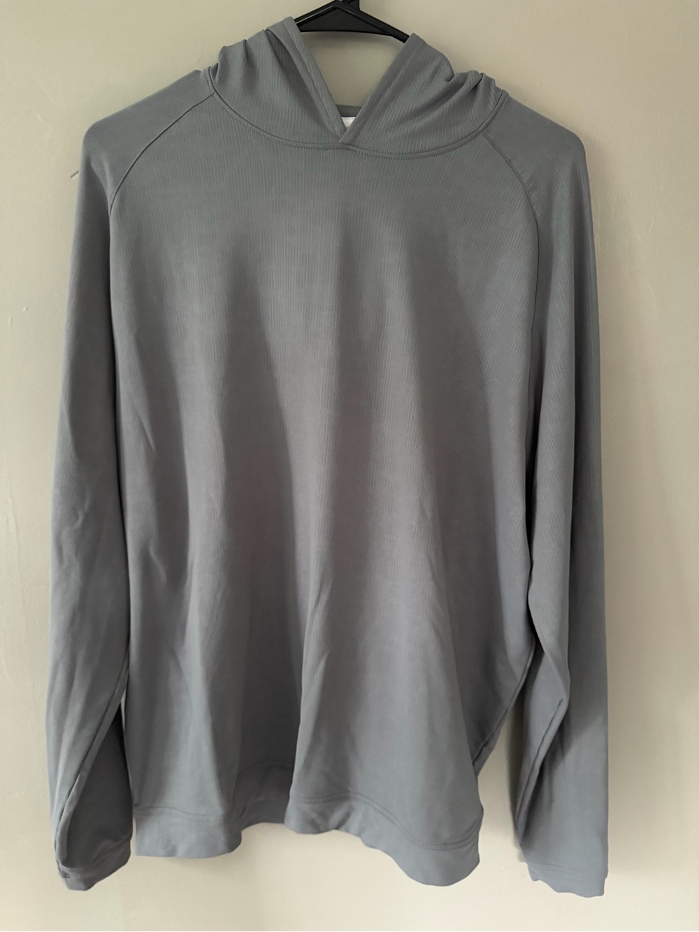 Peter Millar Light Gray Hooded Long-Sleeve Pullover
